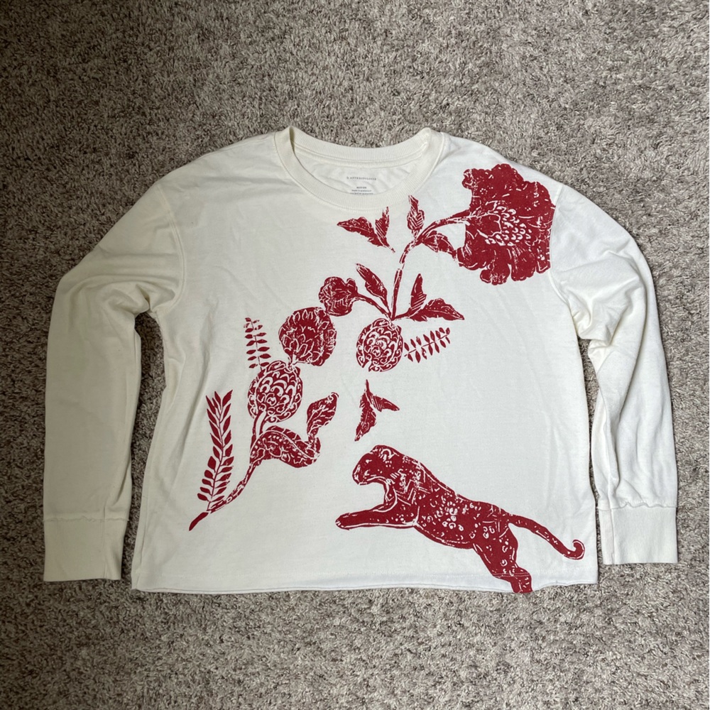 Anthropologie Loose Fit Long Sleeve Top - Size M - Spring 2024
